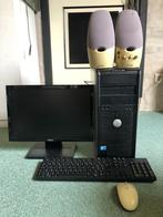 Complete Dell PC met scherm, toetsenbord, muis en boxen, Computers en Software, Desktop Pc's, Ophalen, Gebruikt, 2 tot 3 Ghz, 512 GB