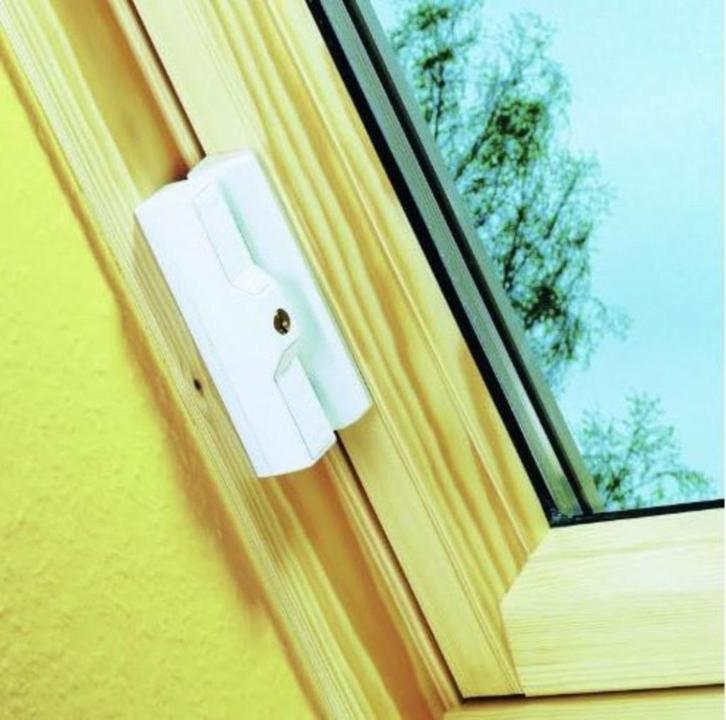 3 x ABUS Raamslot DF88 - Security level 8/10 - Wit, Doe-het-zelf en Bouw, Hang- en Sluitwerk, Nieuw, Slot, IJzer, Ophalen of Verzenden