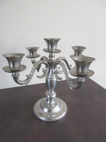 Ancien bougeoir vintage JEKA TIEL HOLLAND Real Dutch Pewter, Enlèvement