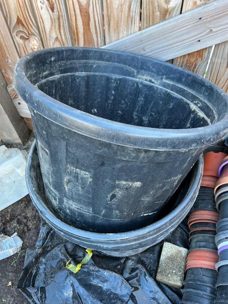 Heel grote plantenkuip boomkuip 63 x 49 cm, Tuin en Terras, Bloempotten, Zo goed als nieuw, Kunststof, Binnen, Balkon, Tuin, 40 tot 70 cm