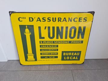 Plaque émaillée assurances l'Union EAS (FR) 