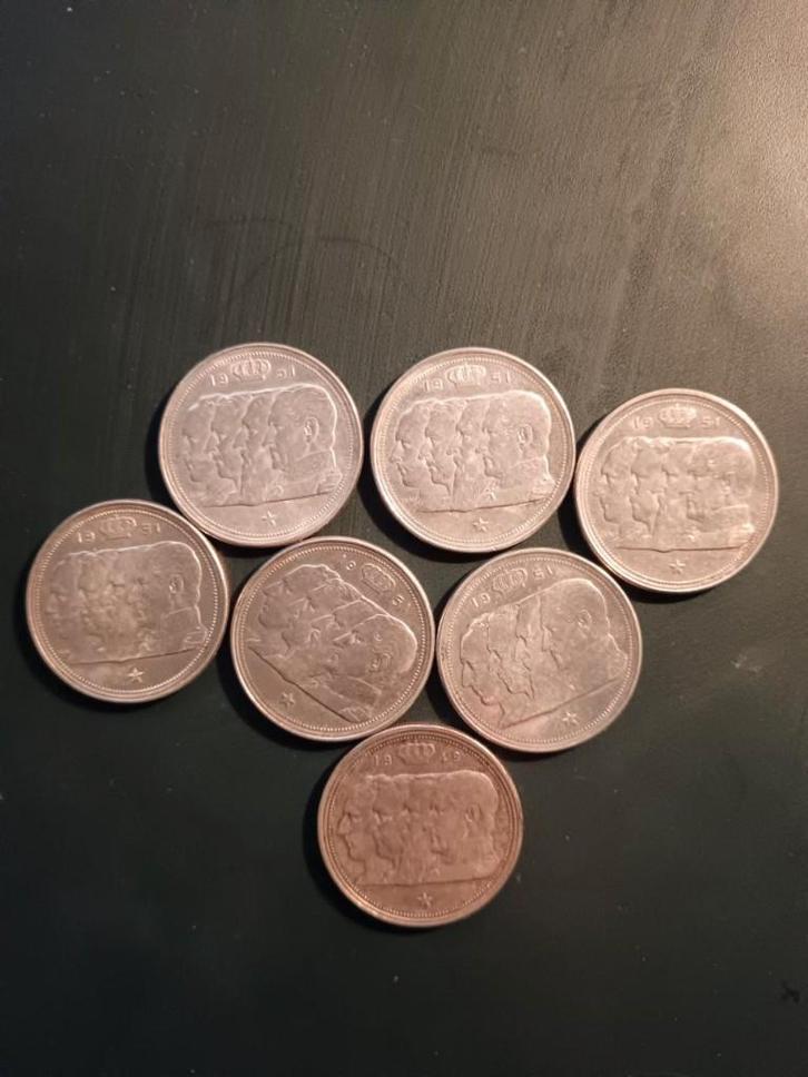 zilveren 100BF munten, Postzegels en Munten, Munten | België, Overig, Ophalen