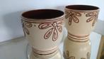 2 Retro bloempotten fat lava Heffen BPF keramiek ø 20cm, Antiek en Kunst, Ophalen of Verzenden