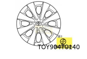 Toyota Corolla E21 Wieldop 16'' (type B)  Origineel! 42602 0