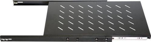 Alfaco 19inch 1U Legbord Verstelbaar Zwart 19-UH69, Computers en Software, Serverkasten