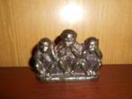Figurine en métal « Singes sages », Collections, Comme neuf, Animal, Enlèvement ou Envoi