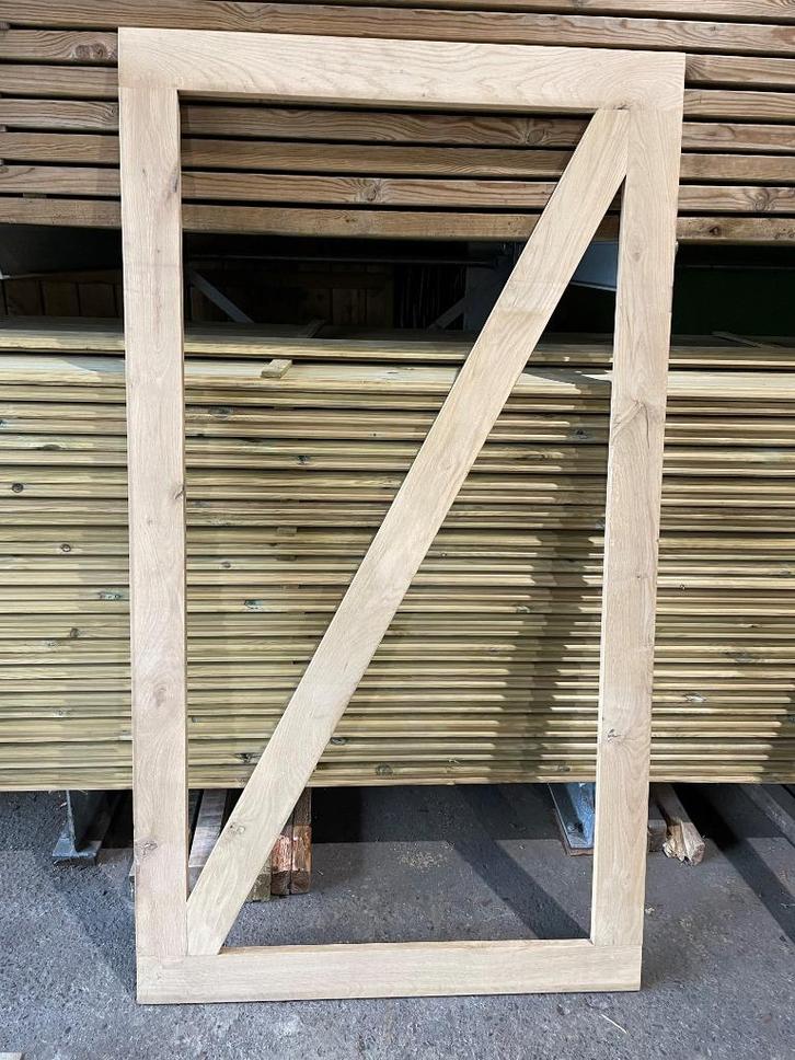 Eiken poortkader 180x100 cm, Tuin en Terras, Tuinpoorten, Nieuw, Looppoort, Hout, 150 tot 200 cm, 100 tot 150 cm, Ophalen