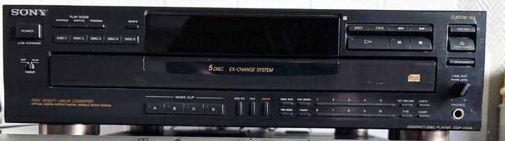 Sony CDP-C545 5-disc CD Player met afstandsbediening, Audio, Tv en Foto, Cd-spelers, Gebruikt, Sony, Wisselaar, Ophalen