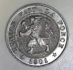 5 Centimes - Léopold II  FR, Ophalen of Verzenden, Losse munt