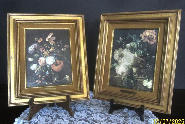 "Stillevens met bloemen en insecten" - 17de - 18de eeuw, Antiek en Kunst, Kunst | Schilderijen | Klassiek, Ophalen of Verzenden