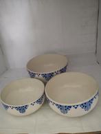 Boch schalen art deco motief blauw wit, Ophalen of Verzenden