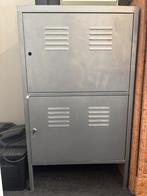 Lichtgrijze metalen kast, Ophalen, Gebruikt, 50 tot 100 cm, Minder dan 100 cm