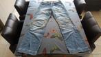 Jeans met camouflage print, Fishbone, Bleu, Porté, Taille 46 (S) ou plus petite