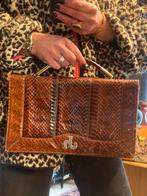 Jacques Heim slangenleer tophandle clutch, Handtassen en Accessoires, Tassen | Damestassen, Ophalen of Verzenden