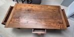 *** prachtige oud vol eiken salontafel met 3 lades***, Huis en Inrichting, Ophalen, 50 tot 75 cm, Eikenhout, 50 tot 100 cm
