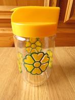 vintage pot bocal Meli en plastique et verre de 0,72L, Ophalen of Verzenden, Gebruikt, Glas, Kom(men)