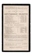 doodsprentje oorlogsslachtoffers Hofstade WOI, Collections, Envoi, Autres, Photo ou Poster