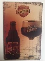 Kasteel bier metalen vintage look wandplaat reclamebord, Ophalen of Verzenden, Nieuw, Reclamebord, Plaat of Schild, Overige merken