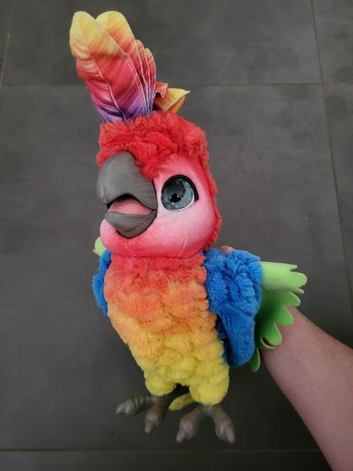 FurReal Friends Rock-a-Too de Papegaai, Kinderen en Baby's, Speelgoed | Knuffels en Pluche, Zo goed als nieuw, Overige typen, Ophalen of Verzenden