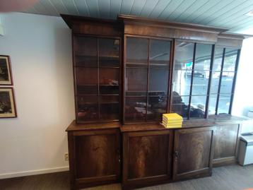 antieke Engelse bibliotheekkast, Ophalen, 200 cm of meer, 200 cm of meer, Engelse antiek