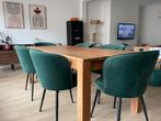 6 stoelen Velvet - groene kleur, Huis en Inrichting, Stoelen, Ophalen, Zo goed als nieuw