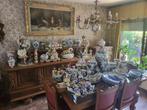 Grot lot Delft's blauw, keramiek beelden en vintage antiek, Ophalen