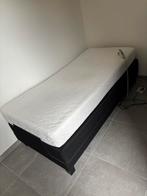 Elektrisch verstelbare boxspring, Huis en Inrichting, Slaapkamer | Boxsprings, Ophalen, 90 cm, Eenpersoons, Zwart
