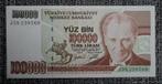 Bankbiljet 100000 Lira Turkije 1997 UNC, Setje, Ophalen of Verzenden, Overige landen