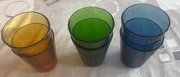 6 Verres vintage année 70 80 beschikbaar voor biedingen