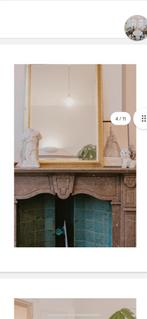 Grote vintage spiegel met gouden rand, Antiek en Kunst, Antiek | Spiegels, Ophalen