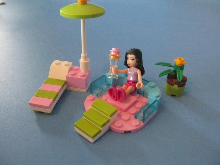 Lego friends 3931 : Emma's zwembadje, Kinderen en Baby's, Speelgoed | Duplo en Lego, Zo goed als nieuw, Lego, Complete set, Ophalen of Verzenden