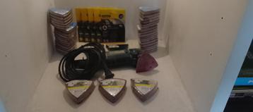 PONCEUSE TRIANGULAIRE PERFORE FIXATION VELCRO METABO, Enlèvement ou Envoi, Comme neuf, Moins de 600 watts, Ponceuse circulaire