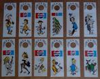 Lucky Luke complete reeks 12 stickers Pepsi 1978 Morris, Comme neuf, Autres personnages, Image, Affiche ou Autocollant, Enlèvement ou Envoi