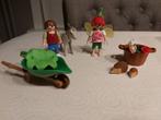Playmobil bloemenelfje met egels (4751) + meisje met ezeltje, Ophalen of Verzenden, Gebruikt, Complete set