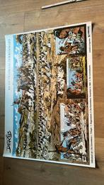 Derib indianenreeks mega poster 1985, Ophalen of Verzenden, Gebruikt