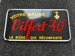 Emaille reclamebord Votre Brune La Biere Amiens, Verzamelen, Ophalen of Verzenden, Gebruikt, Reclamebord