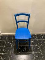 Houten stoel, Ophalen, Gebruikt, Blauw, Eén