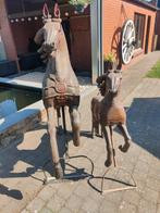 Houten carrousel paarden, Antiek en Kunst, Ophalen