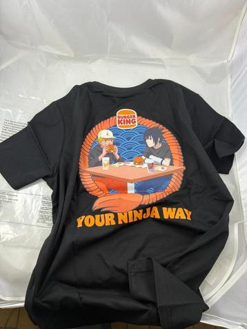 Naruto Burger King T Shirt XL Black NEW Limited Edition beschikbaar voor biedingen