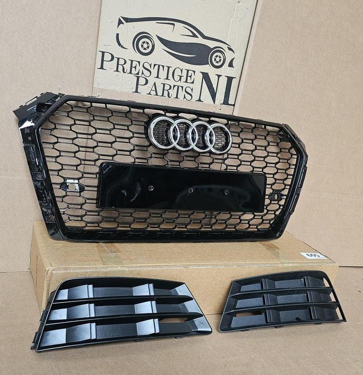 Grill Audi A4 B9 8W S-Line RS LOOK GRILLE bj.2016-2019, Auto-onderdelen, Carrosserie, Bumper, Voor, Gebruikt, Herkomst onderdeel bekend
