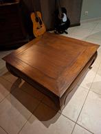 Massief Teak Salontafel / Opiumtafel - 90x90 cm, Huis en Inrichting, Ophalen, 50 tot 100 cm, 50 tot 100 cm, Zo goed als nieuw