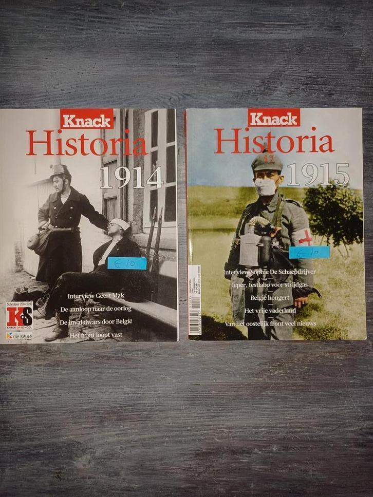 Historia Knack deel 1& 2: 1914, 1915, 1916,1917, Verzamelen, Militaria | Algemeen, Ophalen of Verzenden