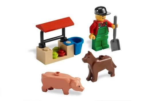Lego City 7566 - Boerderij: De Boer, Kinderen en Baby's, Speelgoed | Duplo en Lego, Zo goed als nieuw, Lego, Complete set, Ophalen of Verzenden