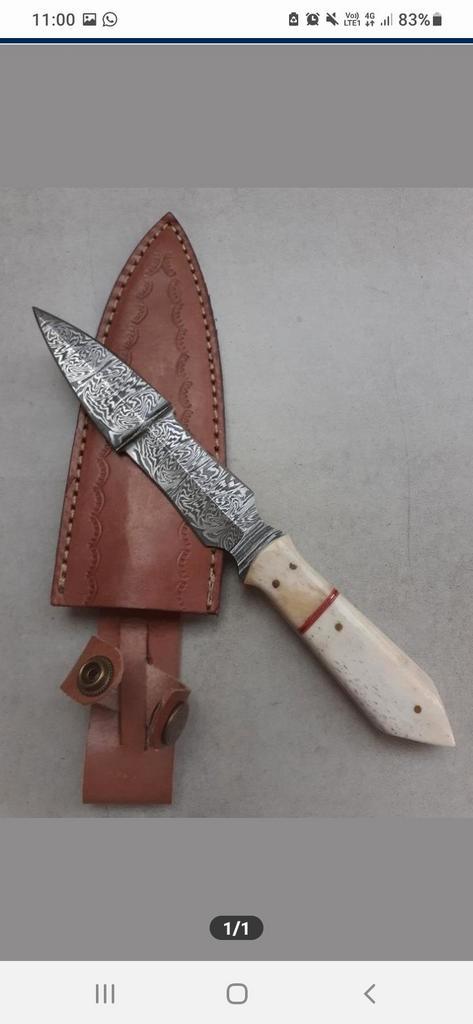 Poignard de Damas, Caravanes & Camping, Outils de camping, Comme neuf, Enlèvement ou Envoi