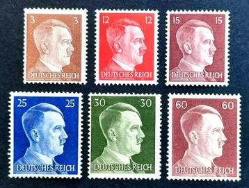 Deutsches Reich: 6X A.Hitler 01/08/1941 POSTFRIS beschikbaar voor biedingen