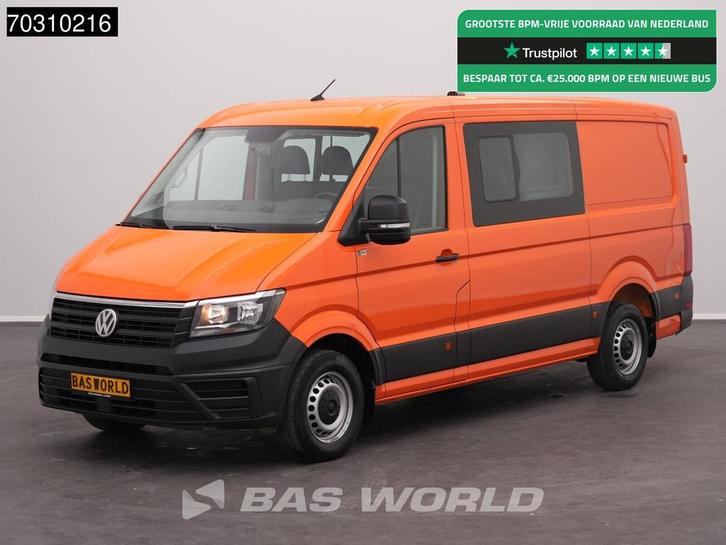 Volkswagen Crafter 102pk Dubbel Cabine L3H2 Airco Werkplaats, Auto's, Bestelwagens en Lichte vracht, Bedrijf, Te koop, Airconditioning