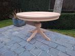 Table à manger ronde en chêne massif. Aérogommé., Maison & Meubles, Tables | Tables à manger, Enlèvement ou Envoi