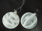 kerst 2 kerstballen in glas, Ophalen of Verzenden, Zo goed als nieuw