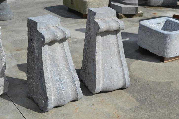 mooi koppel arduinen, blauwsteen consoles, Huis en Inrichting, Woonaccessoires | Zuilen en Pilaren, Gebruikt, Ophalen