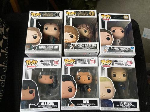 Funko game of thrones, umbrella academy & wonder woman, Verzamelen, Poppetjes en Figuurtjes, Zo goed als nieuw, Ophalen of Verzenden